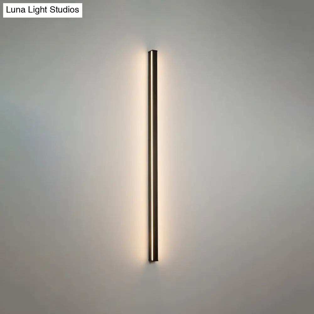 Modern Black LED Wall Light Fixture – Vertical or Horizontal Install for Hallway, Bedroom & Living Room | Thomler