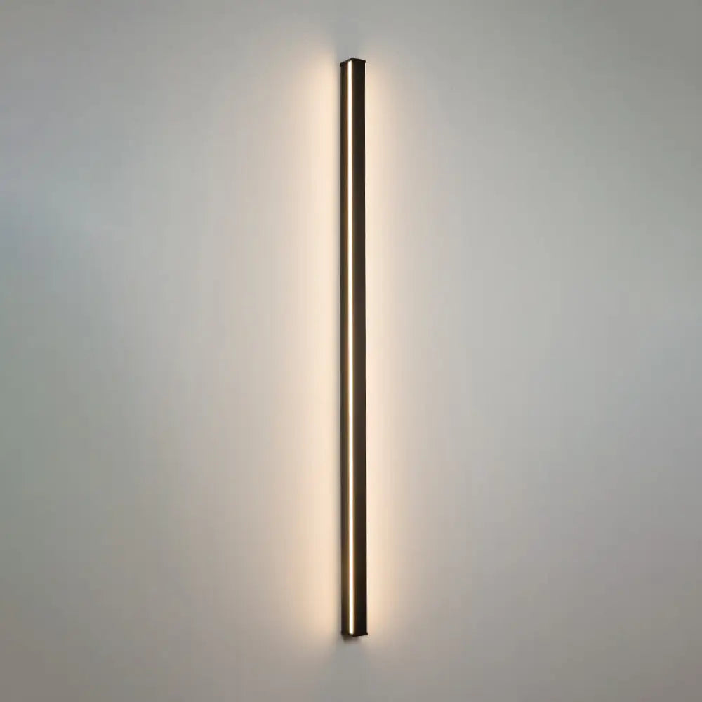 Modern Black LED Wall Light Fixture – Vertical or Horizontal Install for Hallway, Bedroom & Living Room | Thomler