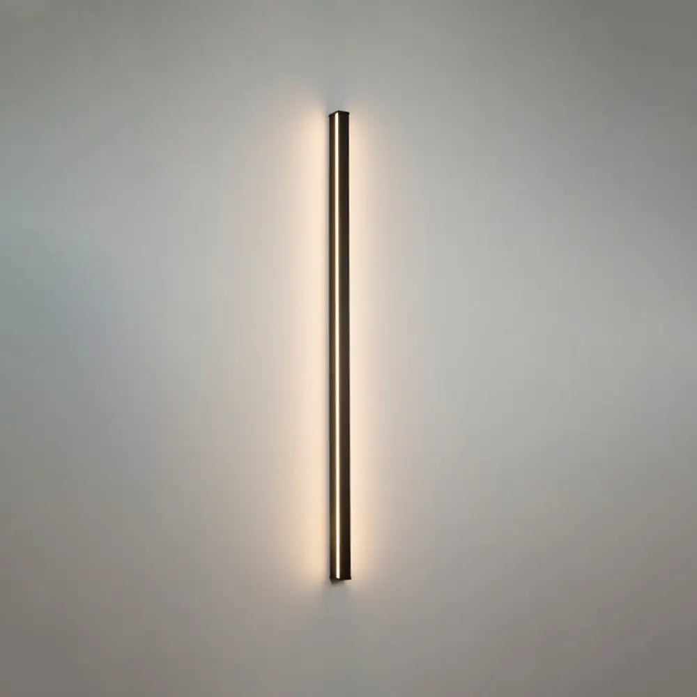 Modern Black LED Wall Light Fixture – Vertical or Horizontal Install for Hallway, Bedroom & Living Room | Thomler