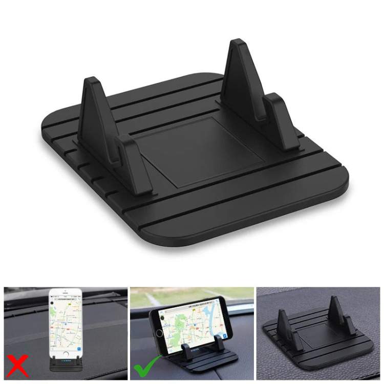 Dashboard Phone Mount Silicone Grip Holder for Car Navigation & Hands-Free Calls, Non-Slip Cradle for iPhone & Android | Thomler
