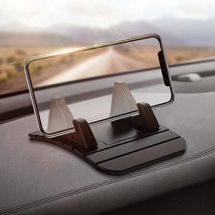 Dashboard Phone Mount Silicone Grip Holder for Car Navigation & Hands-Free Calls, Non-Slip Cradle for iPhone & Android | Thomler