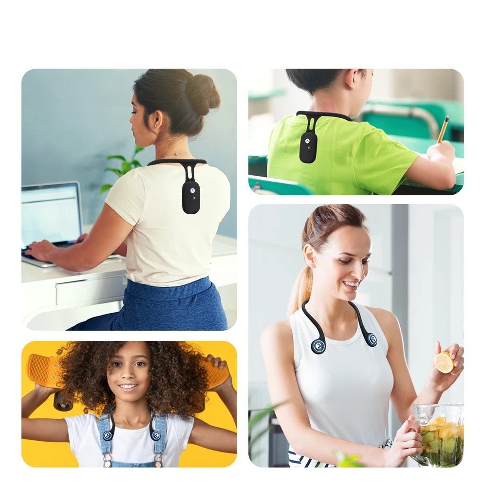Posture Alignment Brace for Neck & Upper Back – Soft Silicone Support for Adults & Kids – Invisible Under Clothes | Thomler