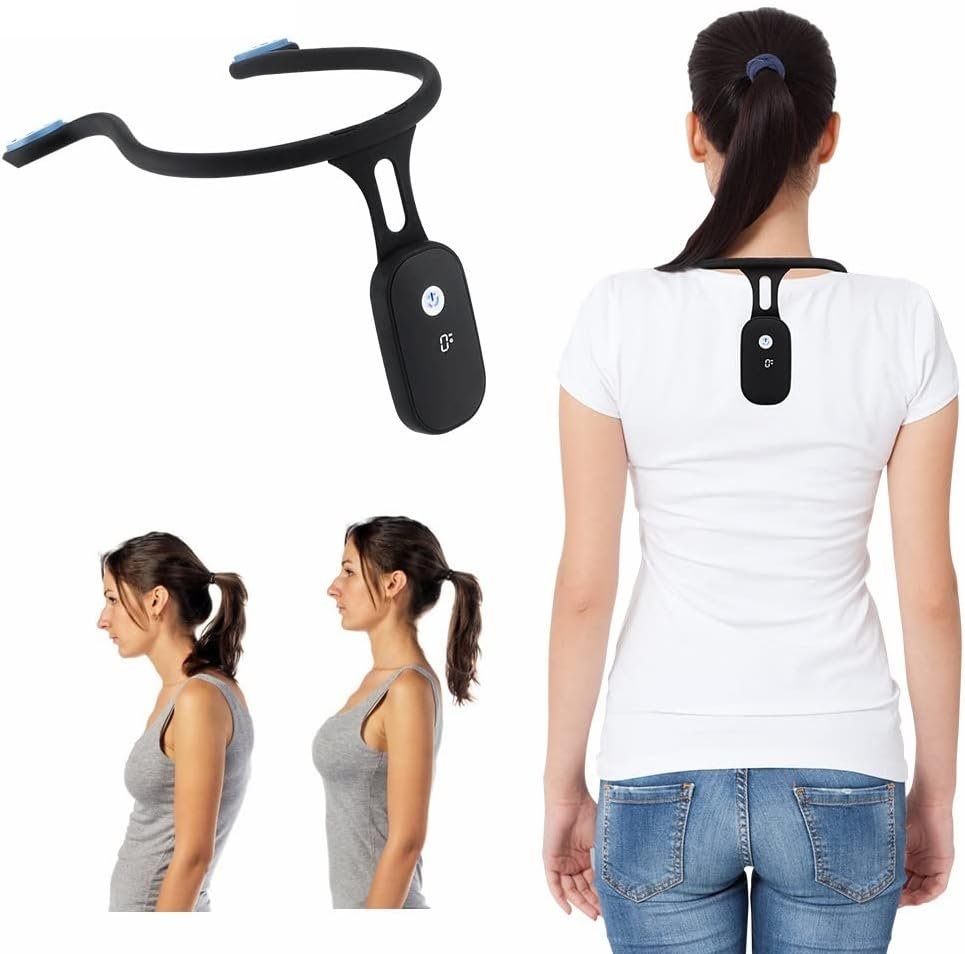 Posture Alignment Brace for Neck & Upper Back – Soft Silicone Support for Adults & Kids – Invisible Under Clothes | Thomler