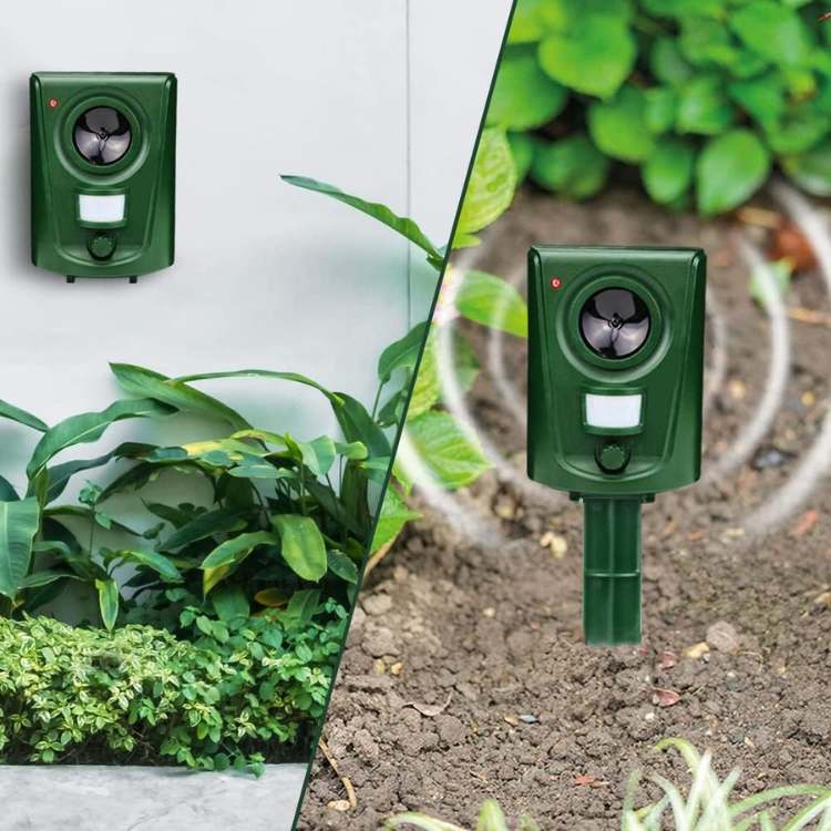 Outdoor Motion-Activated Ultrasonic Animal Deterrent for Yards & Gardens – Weatherproof Pest Control Device | Thomler