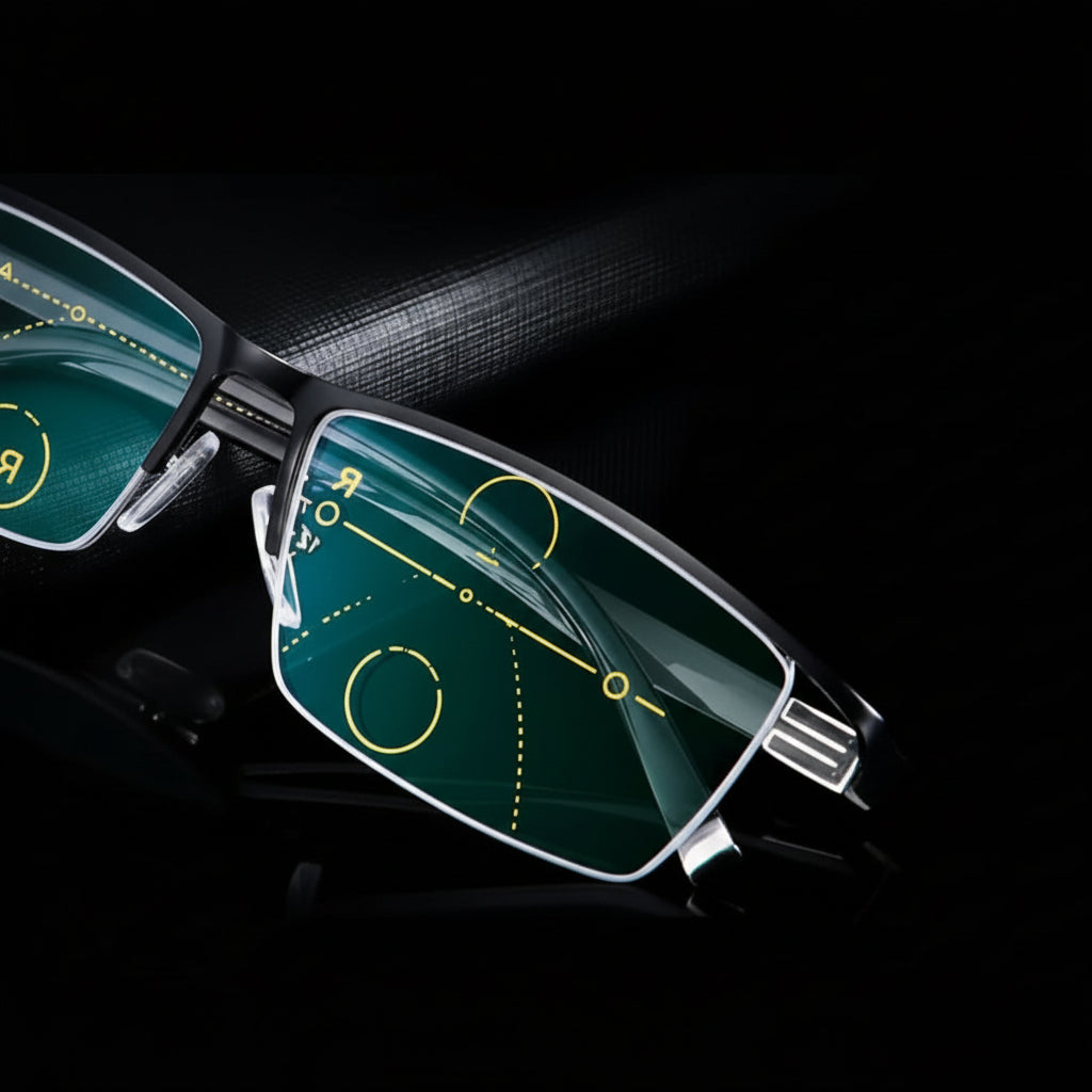 Progressive Reading Glasses with Photochromic Lenses – Adaptive Tint Technology for Men & Women | Readers for Computer Work & Driving | Thomler