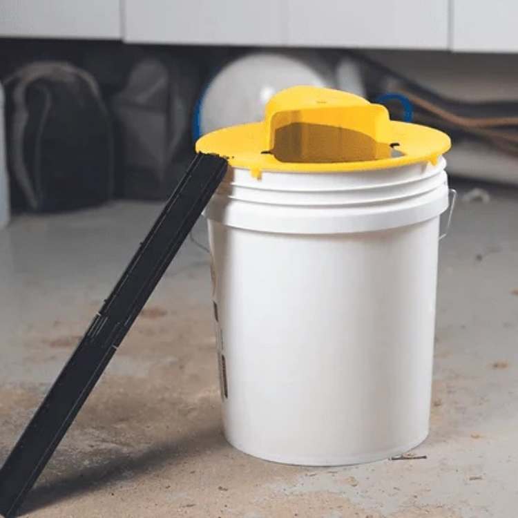 Auto-Reset Rodent Trap with Tipping Platform for Bucket – Reusable Hands-Free Mouse & Rat Catcher for Home, Garage & Barn | Thomler