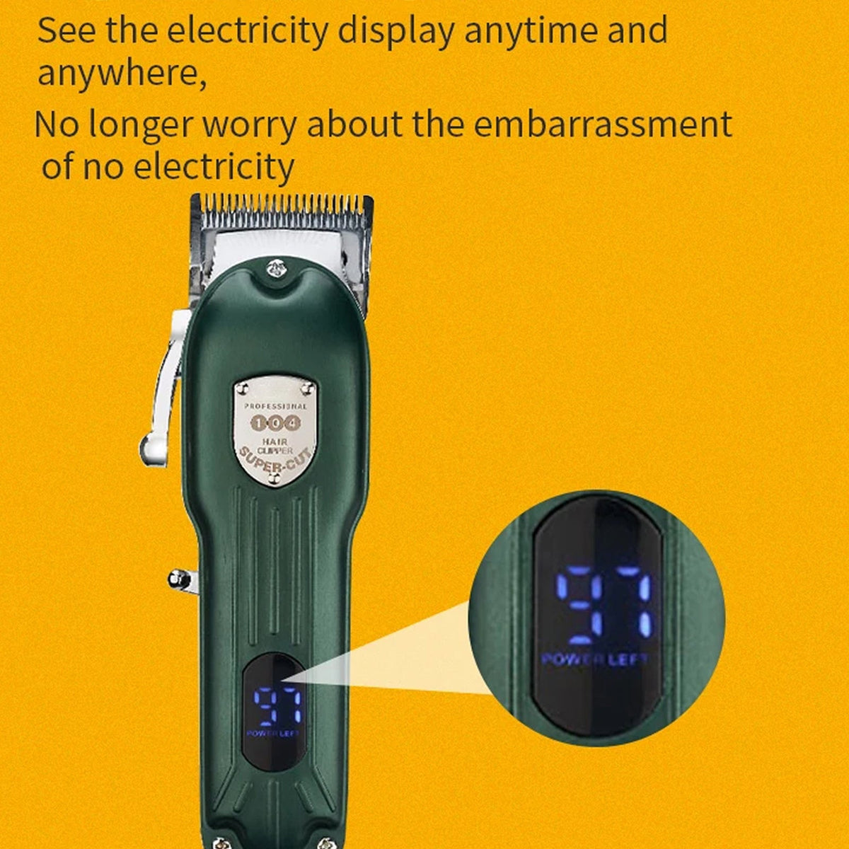Cordless Pet Grooming Clippers with Quiet Motor & Steel Blades for Dogs & Cats – Rechargeable Trimmer Kit with LED Display | Thomler