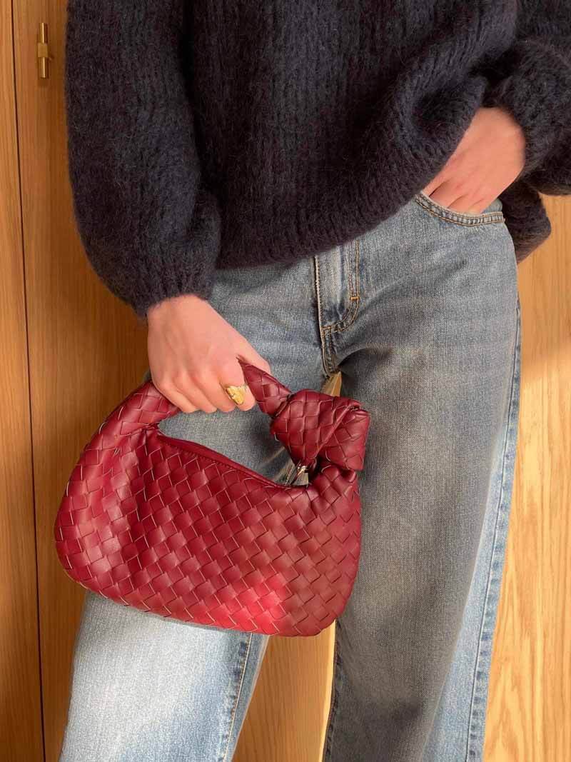 Woven Mini Handbag for Women - Compact Braided Crossbody Purse with Handle for Daily Essentials, Travel & Special Events - Lightweight | Thomler