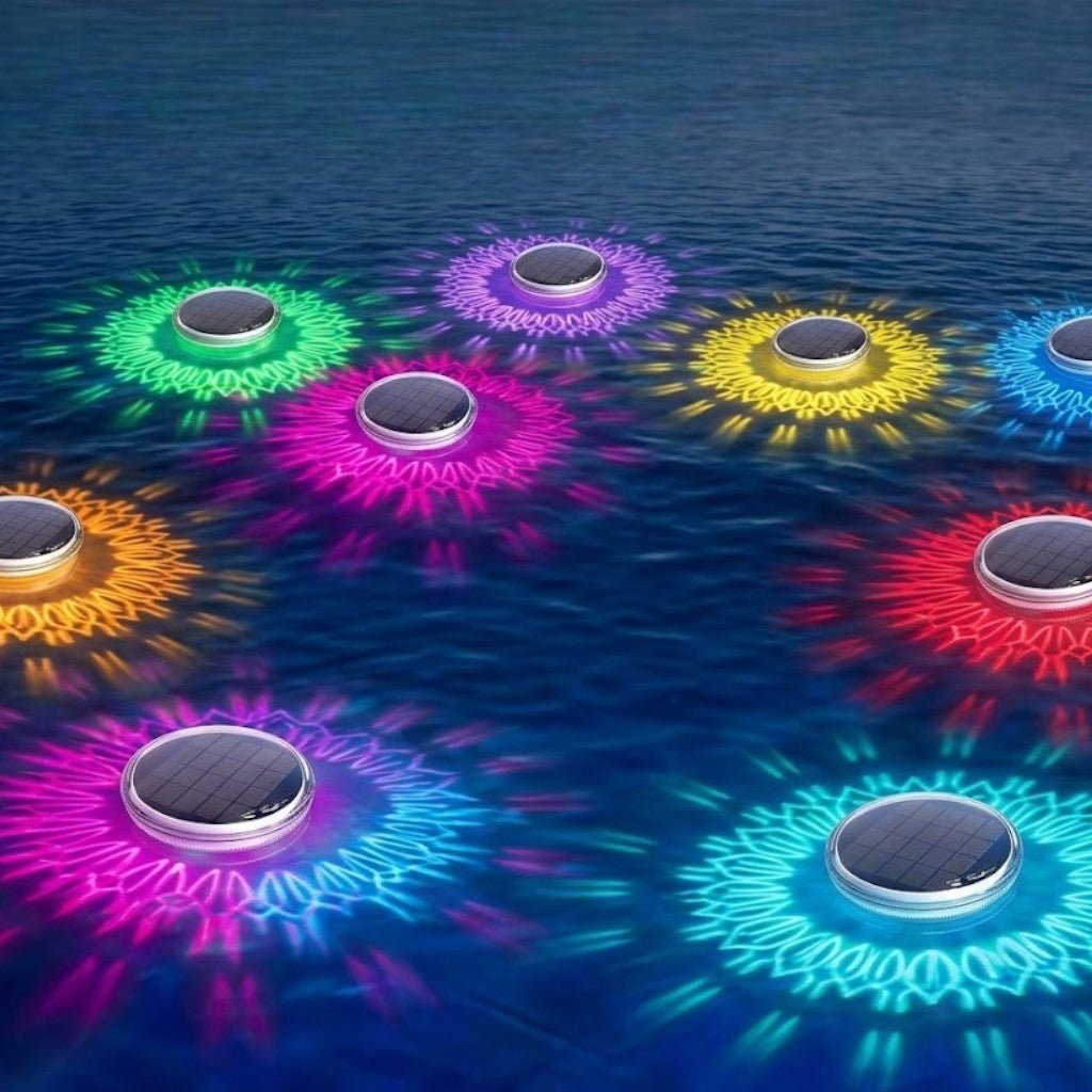 Waterproof LED Pool Float Light with Remote – Solar Powered, 9 Colors, Timer & Auto-On for Swimming Pools | Thomler