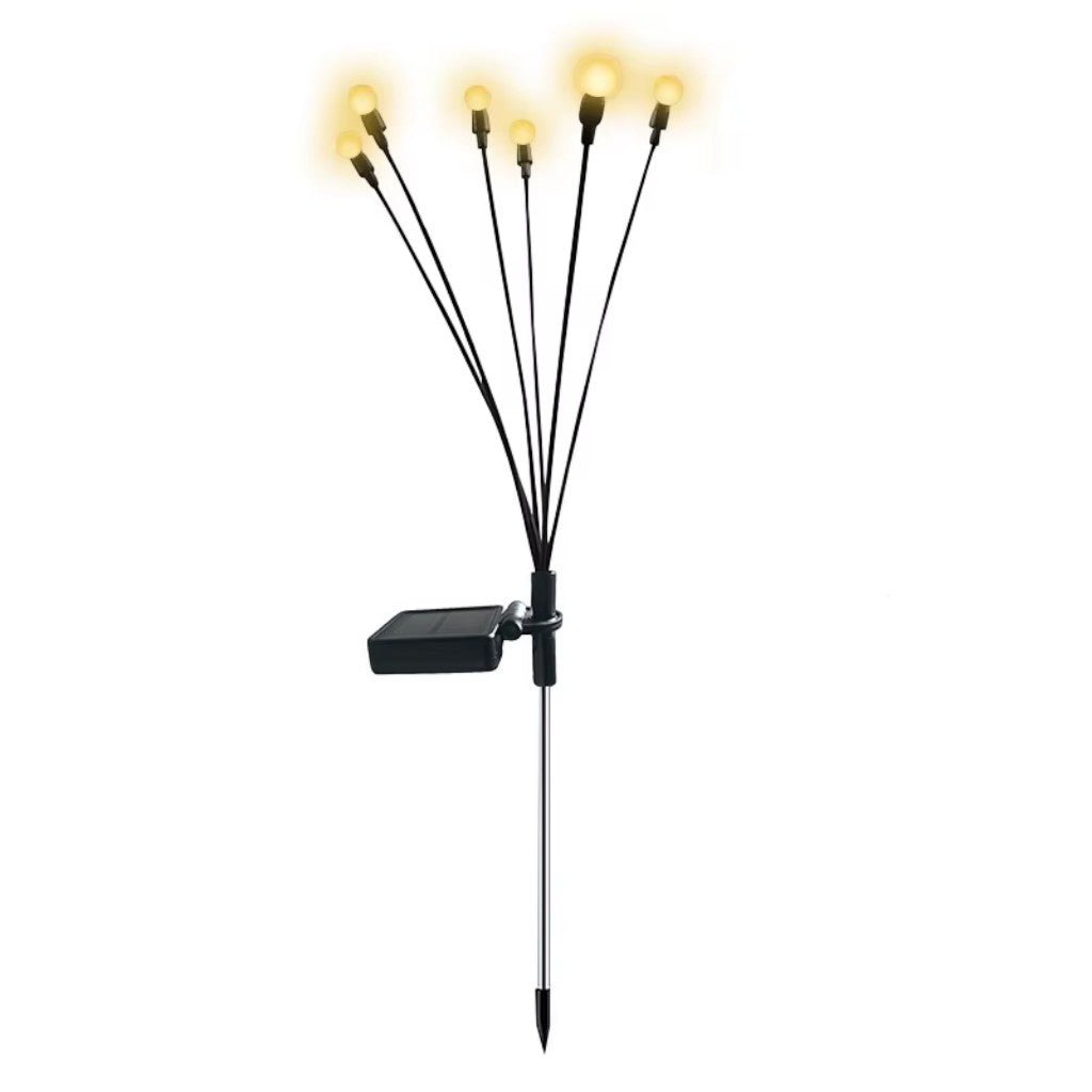 Swaying LED Garden Stakes Solar Powered Outdoor Pathway Lights Warm White Waterproof Decorative Lawn Accent Lighting for Yard Patio Walkway | Thomler
