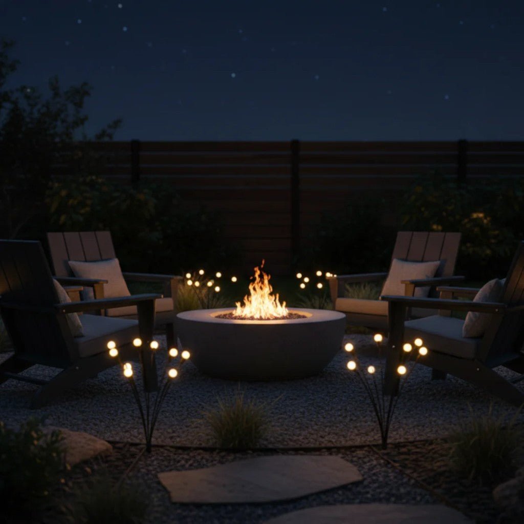 Swaying LED Garden Stakes Solar Powered Outdoor Pathway Lights Warm White Waterproof Decorative Lawn Accent Lighting for Yard Patio Walkway | Thomler