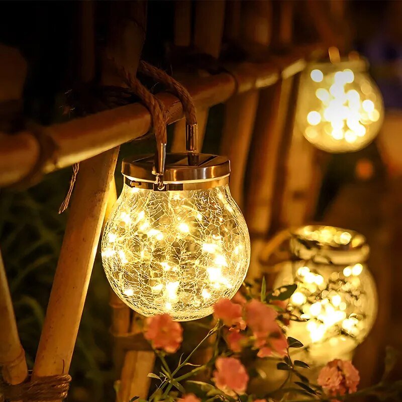 Solar Glass Globe Lantern