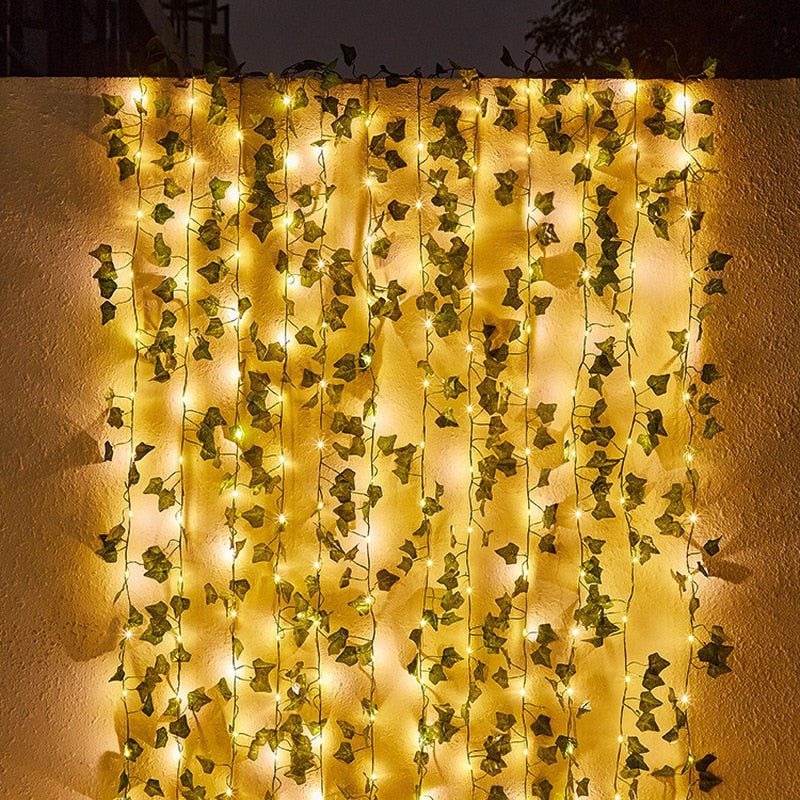 String Lights PVC Solar 16 ft Outdoor Garden Patio Wedding Decor Vine LED Flexible | Thomler