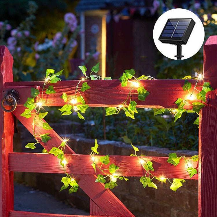 String Lights PVC Solar 16 ft Outdoor Garden Patio Wedding Decor Vine LED Flexible | Thomler