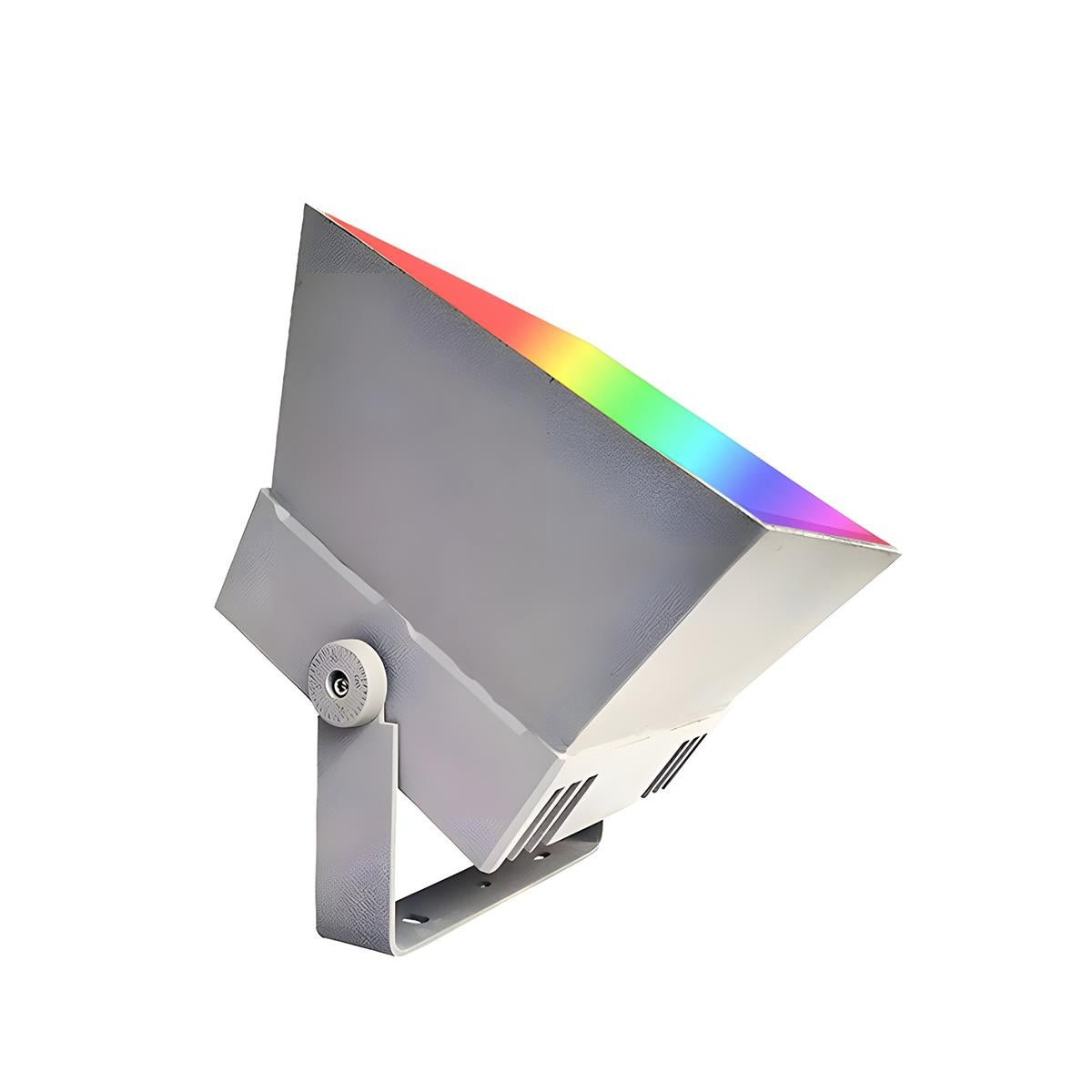 Outdoor Floodlight Cast Aluminium RGB LED 24W 15.0 m² Garden Facade Landscape Spotlight Waterproof Grey | Thomler