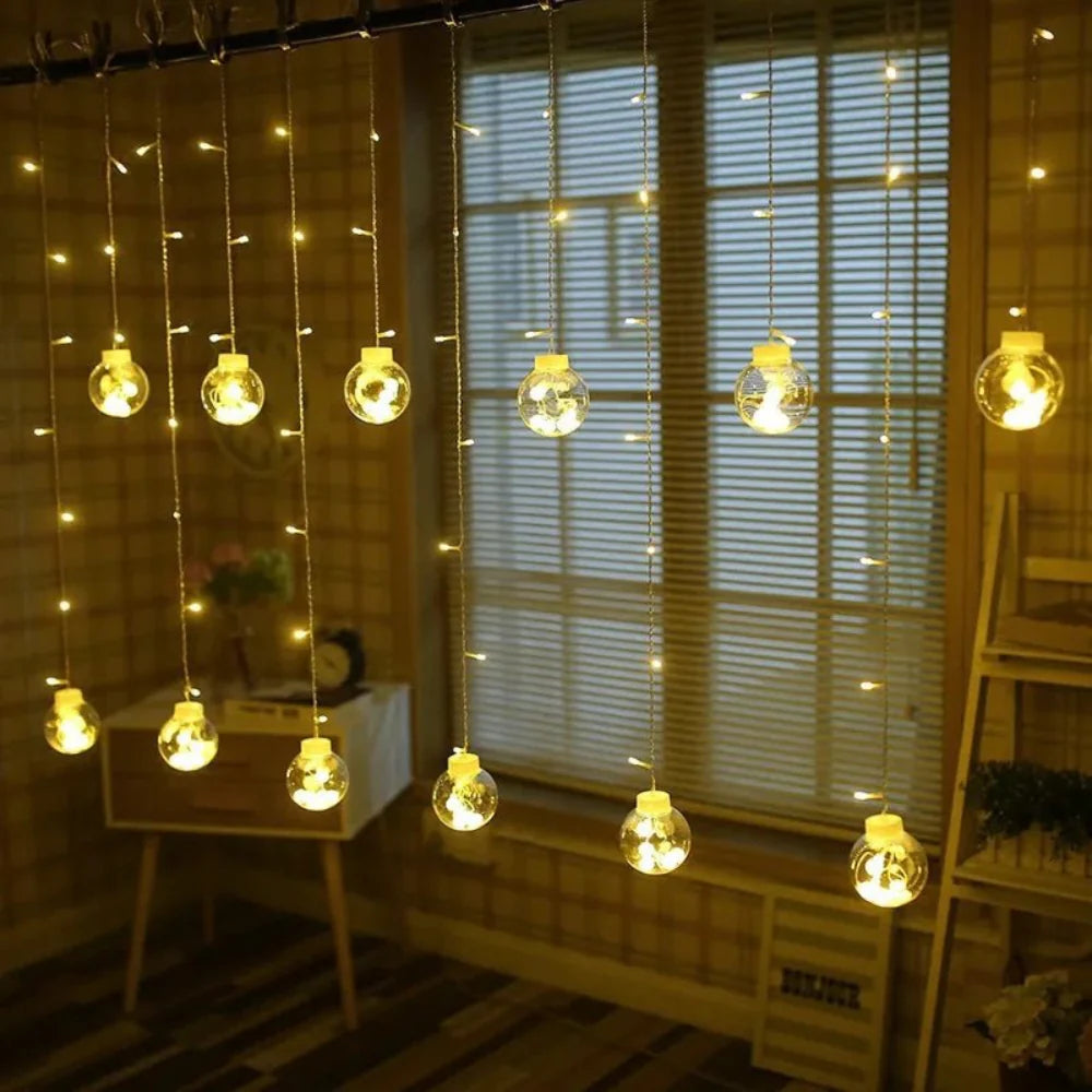 Pendant Light Solar 10 ft Outdoor String Lights Warm Glow Garden Patio Pergola Decor | Thomler