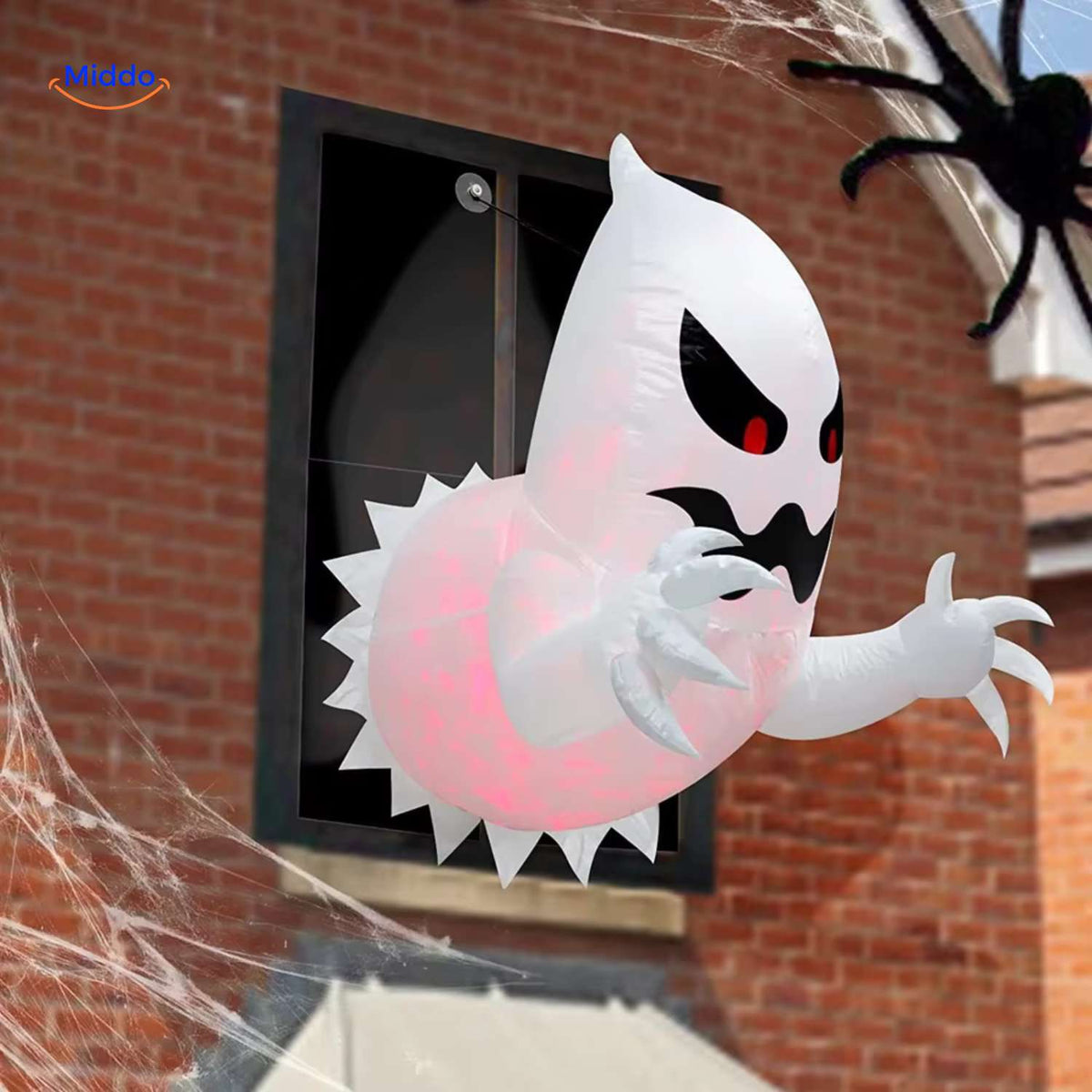 Illuminated Ghost Inflatable – Giant LED Halloween Yard Decoration for Indoor & Outdoor Display | Thomler