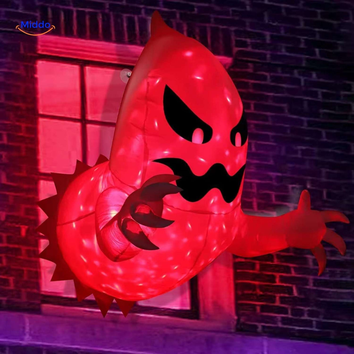 Illuminated Ghost Inflatable – Giant LED Halloween Yard Decoration for Indoor & Outdoor Display | Thomler
