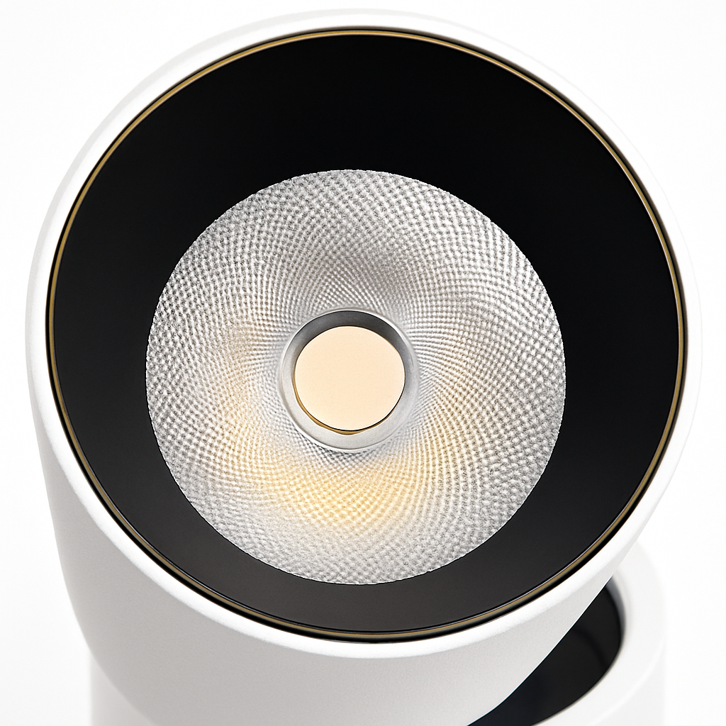 Spotlight Metal 4.6 in Adjustable 12W LED White Black Ceiling Wall Kitchen Bedroom Lighting Fixture | Thomler