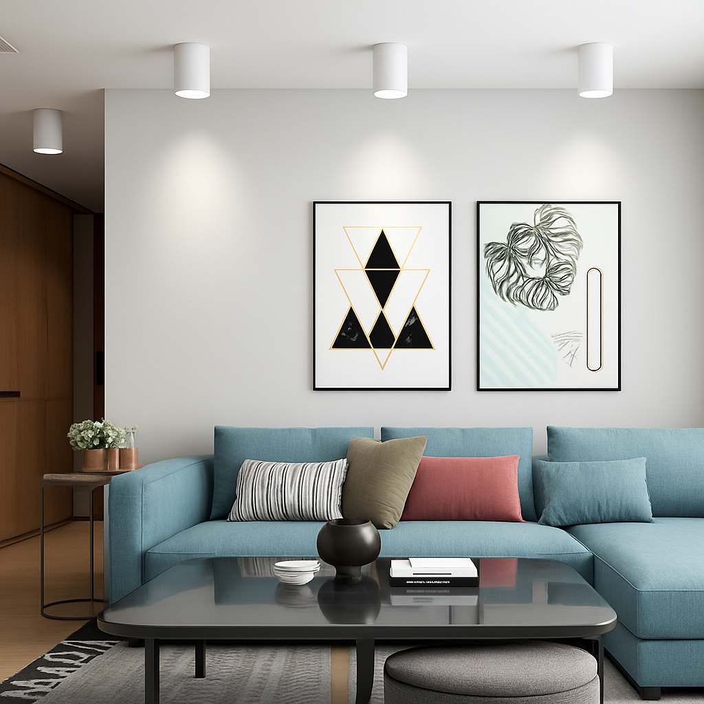 LED Ceiling Spotlight Aluminum 4 in x 15.7 in Adjustable Black White Foyer Living Room Dining Room Lighting | Thomler