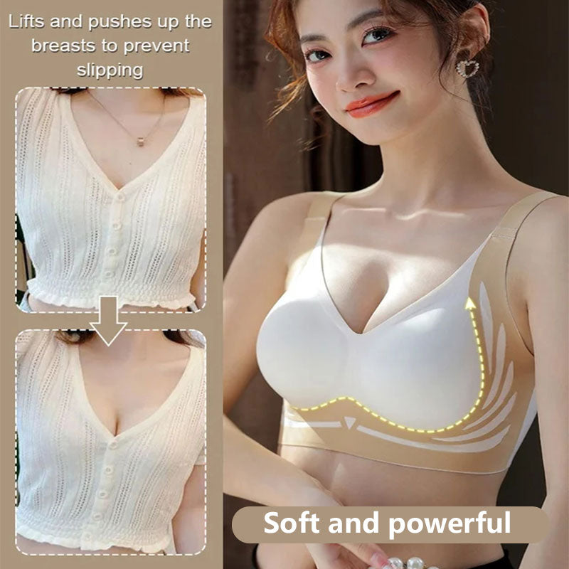 Wireless Lift Bra for Women | Supportive Push-Up Design with Anti-Sag Technology for Everyday Comfort and Cleavage | Adjustable Soft-Cup Und | Thomler