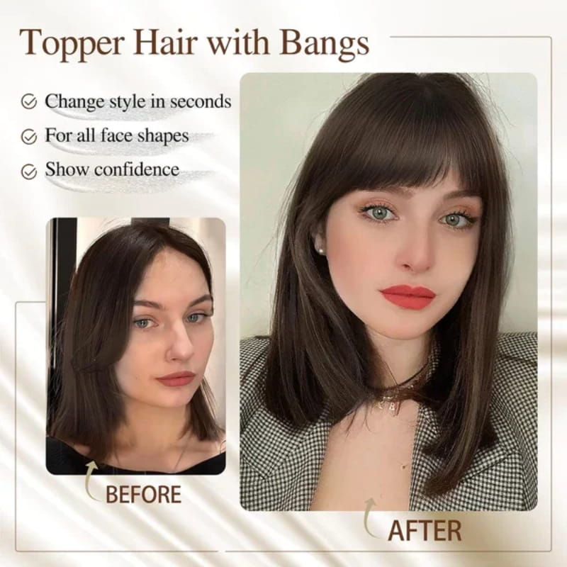 InstaFringe™ – Clip-In Pony für Natürliches Volumen | 50% RABATT