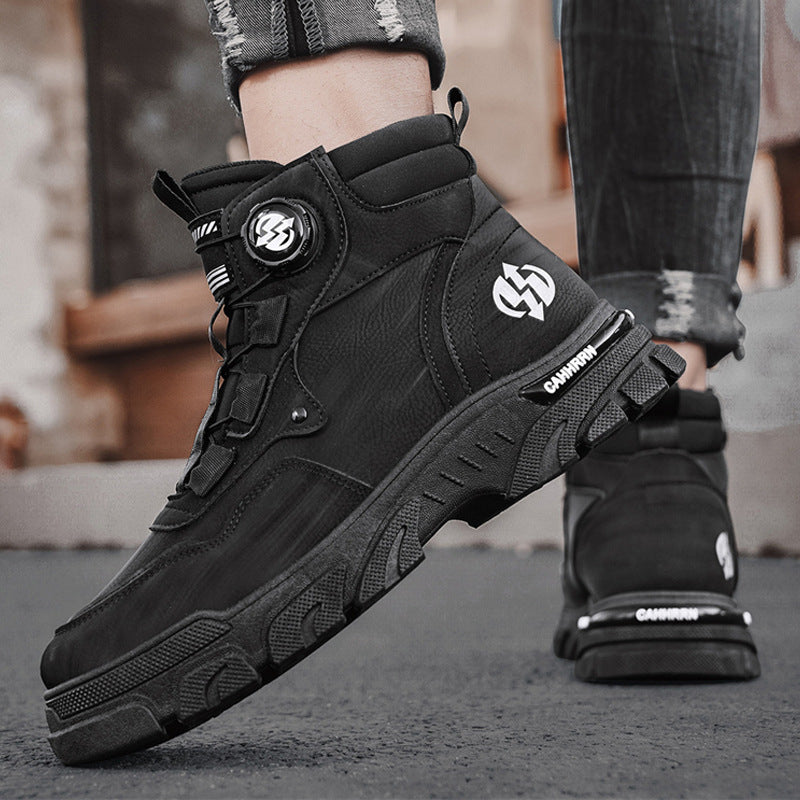 Dial-Adjust Work Shoes with 2-Second Twist Fit System for Workshop & Garage Use | Thomler