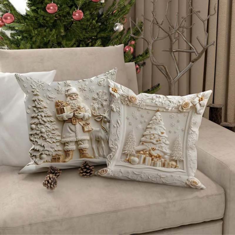 NordForm 4er-Set – Elegante Weihnachts-Kissenbezüge | 50% RABATT