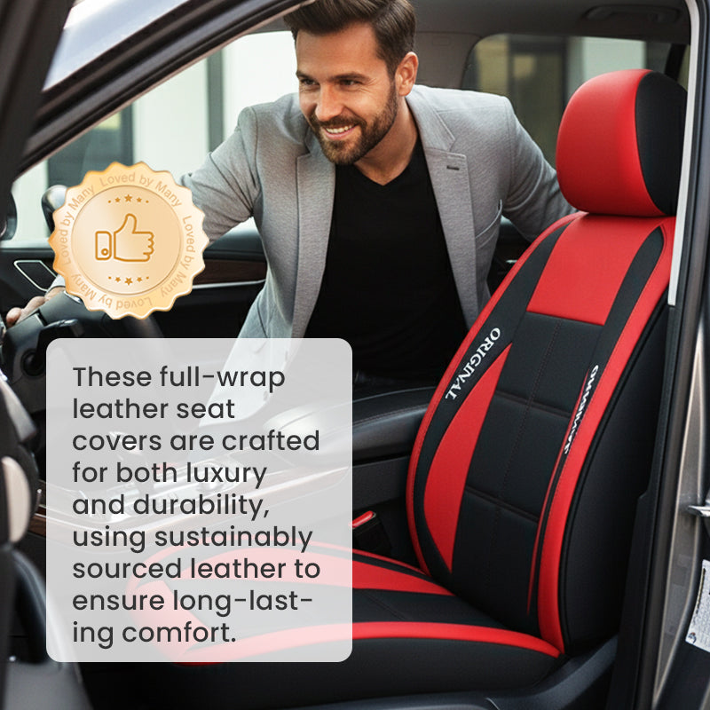 Front Seat Covers – Premium Faux Leather Protection for Cars & SUVs, Fast Install, Stain & Wear Defense | Thomler