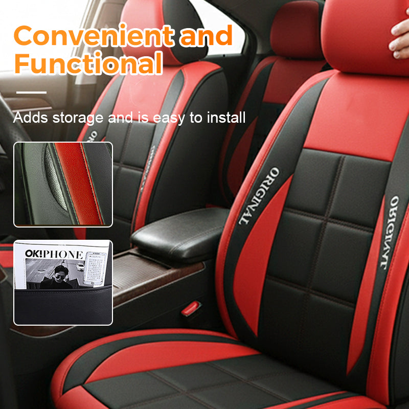 Front Seat Covers for Cars 2-Pack PU Leather – Universal Fit Sedan SUV Truck Protection Wipe-Clean Durable Interior Upgrade | Thomler