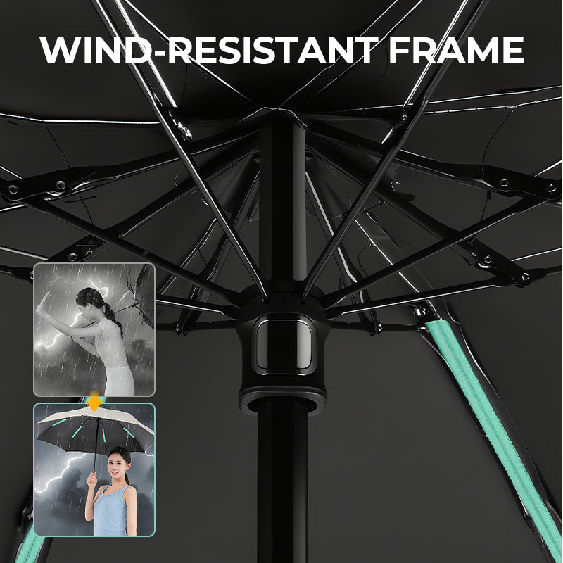 Compact Mini Umbrella with UPF 50+ Sun Protection & Wind-Resistant Frame for Travel, Commute, Everyday Carry | Thomler