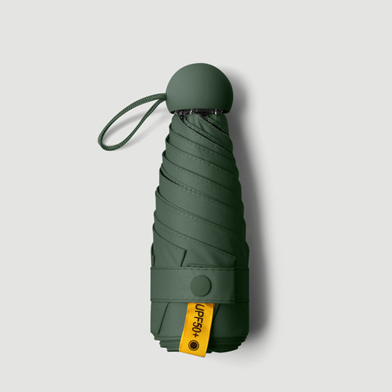 Compact Mini Umbrella with UPF 50+ Sun Protection & Wind-Resistant Frame for Travel, Commute, Everyday Carry | Thomler