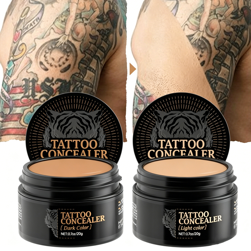 Two-Tone Water-Resistant Concealer Cream for Scars, Blemishes & Skin Discoloration – Custom Match Coverage | Thomler