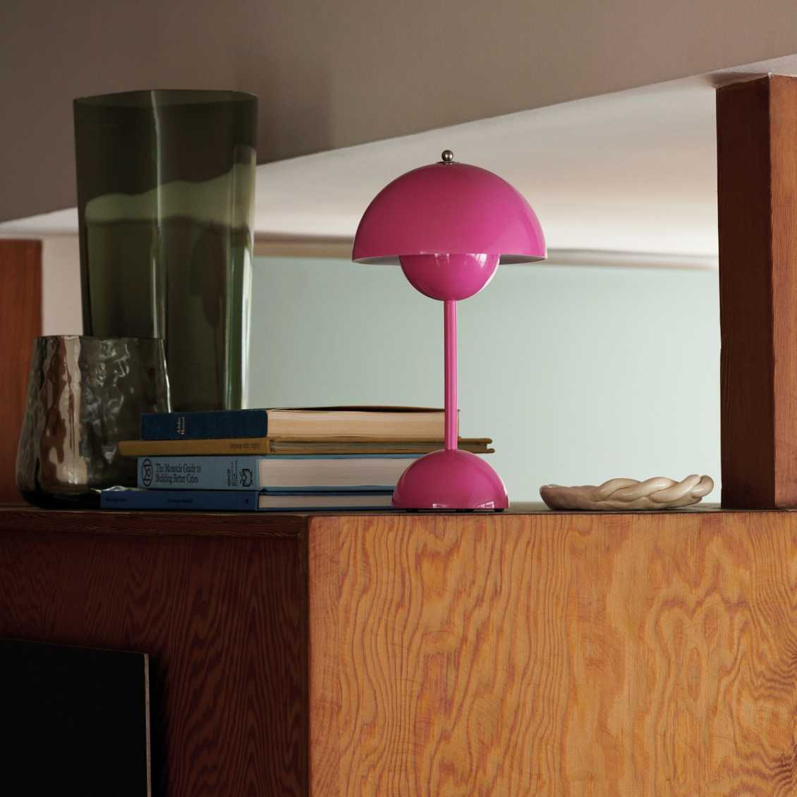 Table Lamp ABS PC USB Rechargeable 2000mAh Green Bedside Desk Wireless LED Mushroom Light | Thomler