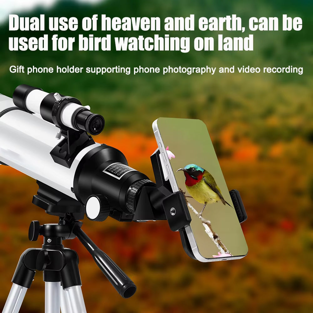 Beginner Refractor Telescope for Kids — 70mm Aperture with Adjustable Tripod & Phone Adapter | Thomler