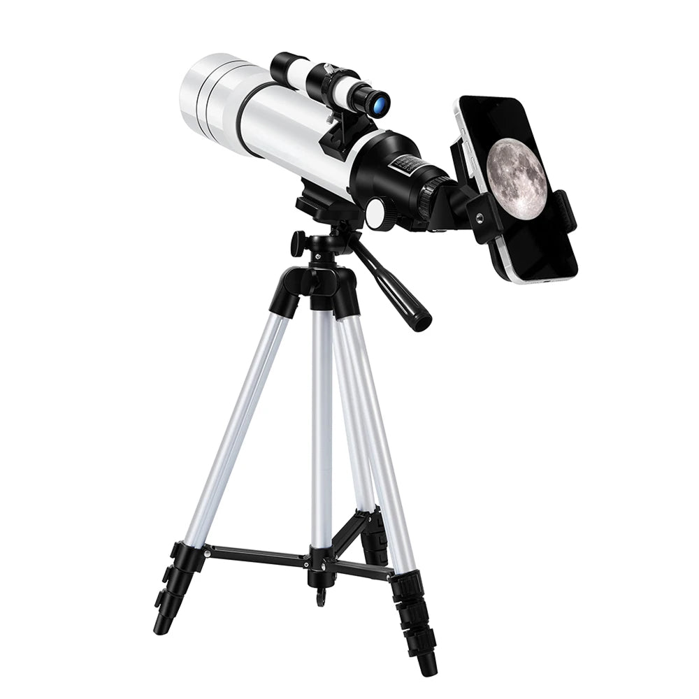 Beginner Refractor Telescope for Kids — 70mm Aperture with Adjustable Tripod & Phone Adapter | Thomler