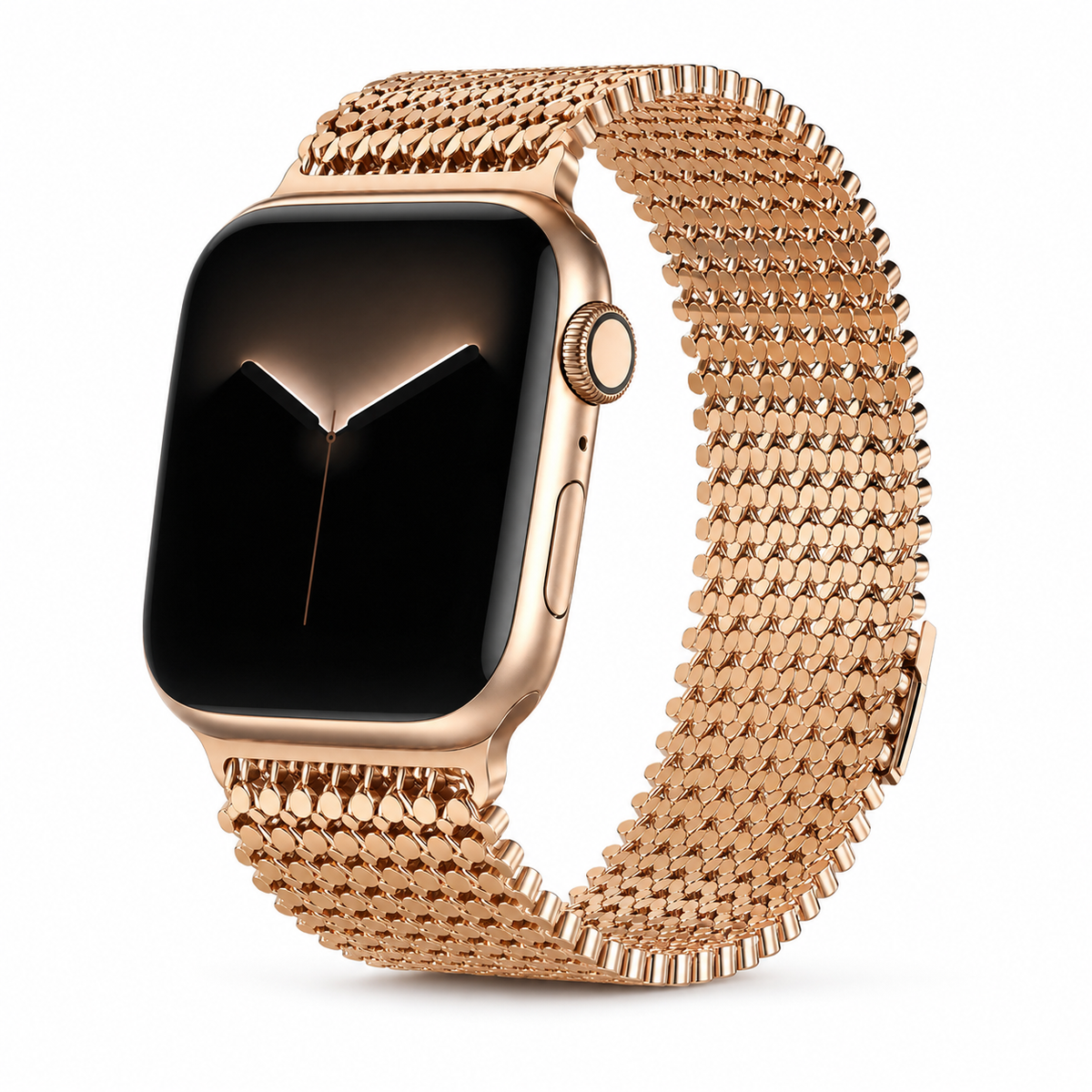 Woven Steel Watch Strap with Magnetic Clasp – Adjustable Metal Band for Apple Watch 38mm–49mm | Thomler