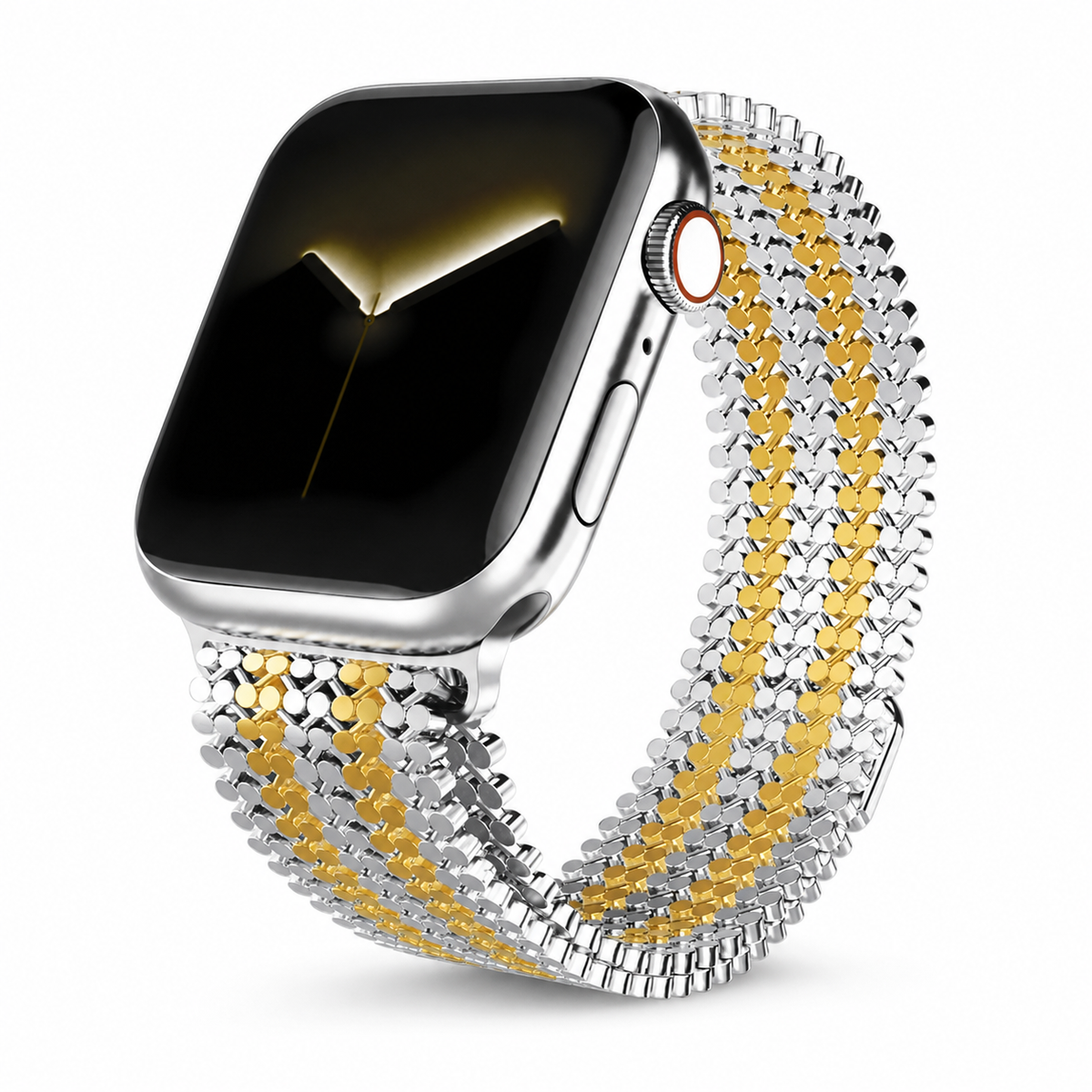 Woven Steel Watch Strap with Magnetic Clasp – Adjustable Metal Band for Apple Watch 38mm–49mm | Thomler