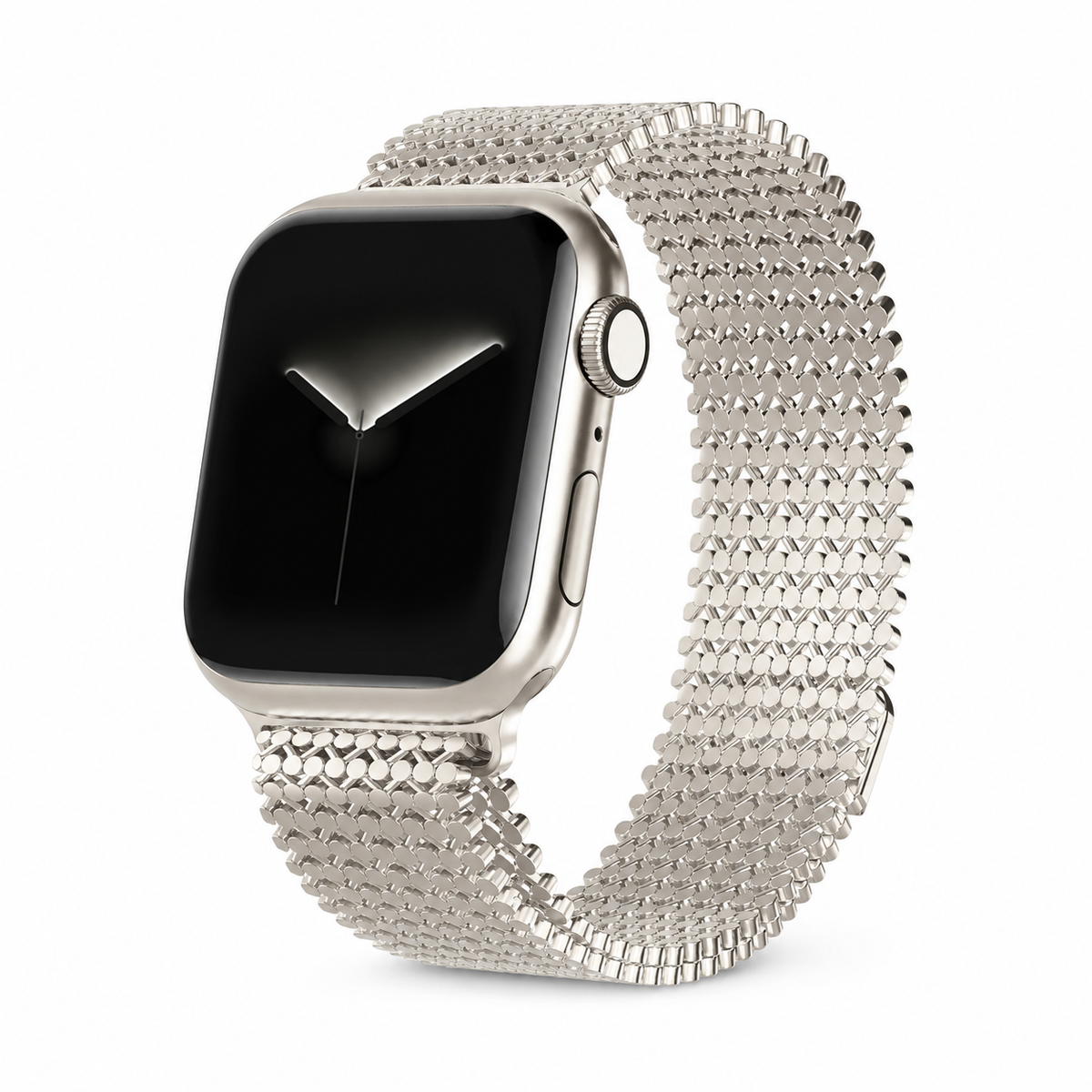 Woven Steel Watch Strap with Magnetic Clasp – Adjustable Metal Band for Apple Watch 38mm–49mm | Thomler