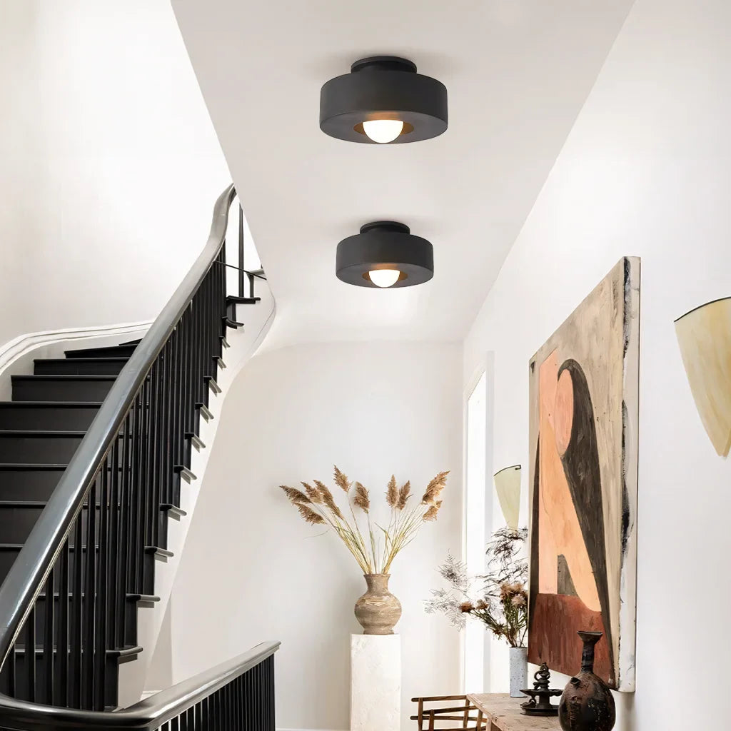 Ceiling Light Resin 11.8 in x 5.9 in LED Minimalist Indoor Lighting Living Room Bedroom Pendant | Thomler