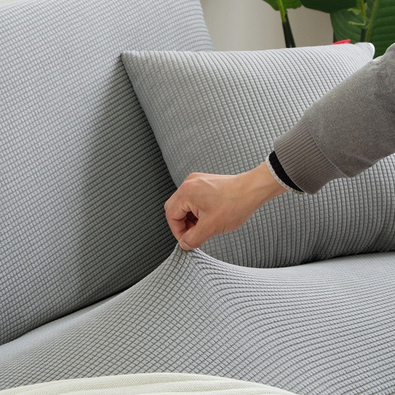 Stretch Sofa Slipcover with Non-Slip Grip – Furniture Protector for Living Room Couch | Fits 1-4 Seater Sofas | Pet & Stain Resistant | Thomler