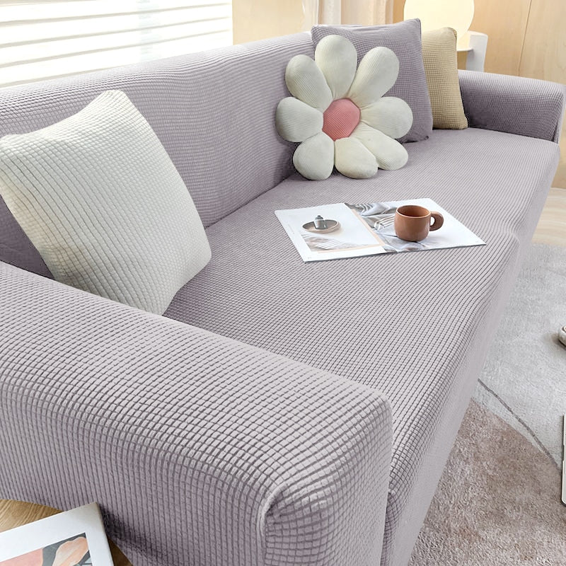 Stretch Sofa Slipcover with Non-Slip Grip – Furniture Protector for Living Room Couch | Fits 1-4 Seater Sofas | Pet & Stain Resistant | Thomler