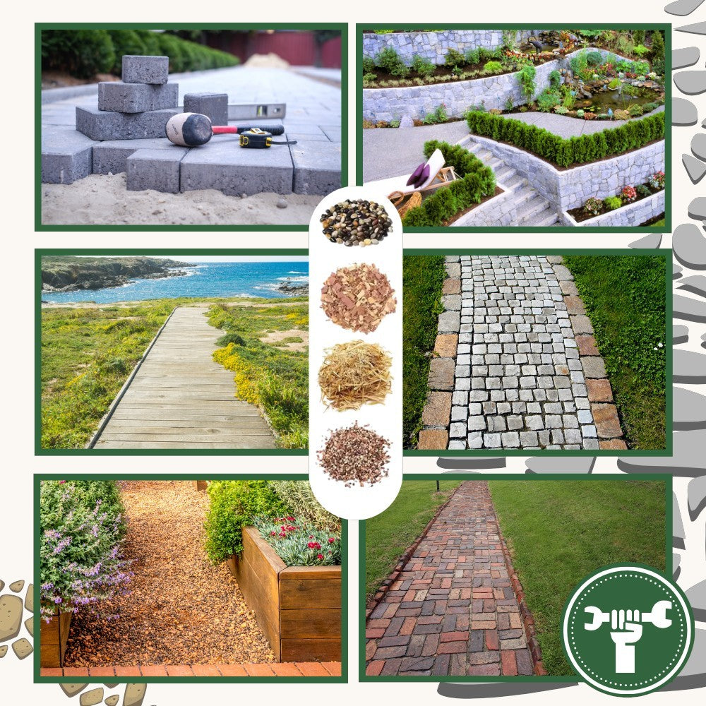 Landscape Adhesive for Mulch, Gravel & Sand – Weatherproof Binder for Beds, Paths & Slopes – Covers 86–130 sq ft | Thomler