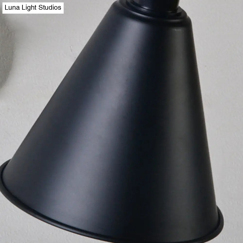 Swing Arm Wall Light Fixture Industrial Metal Sconce Adjustable for Living Room Bedroom Bedside Reading | Thomler