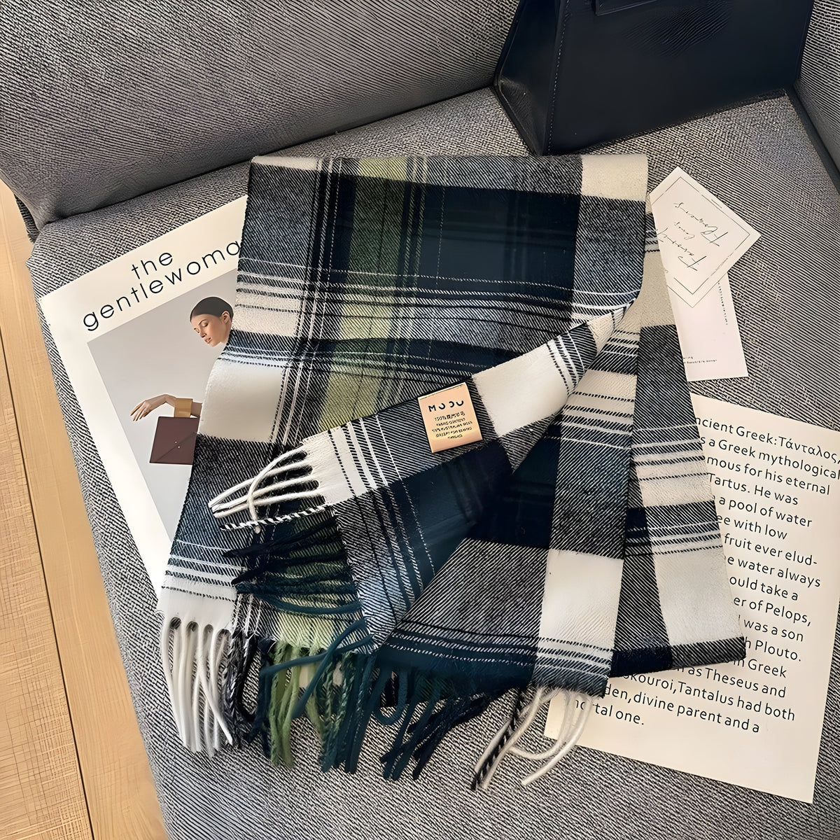 Plaid Cashmere Wrap Shawl for Women – Oversized Warm Winter Accessory for Daily Wear & Special Events | Thomler