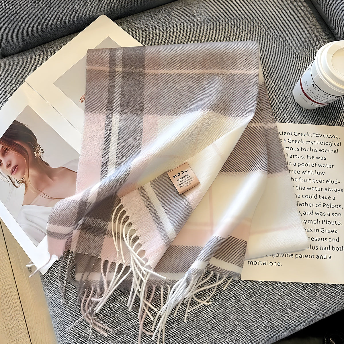 Plaid Cashmere Wrap Shawl for Women – Oversized Warm Winter Accessory for Daily Wear & Special Events | Thomler