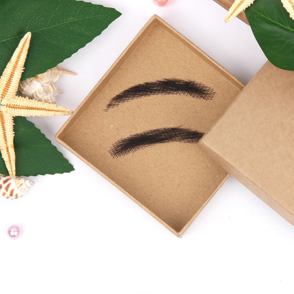 Temporary Adhesive Eyebrow Hairpieces for Natural Fuller Brows – Reusable 4D False Eyebrows for Women & Men | Thomler