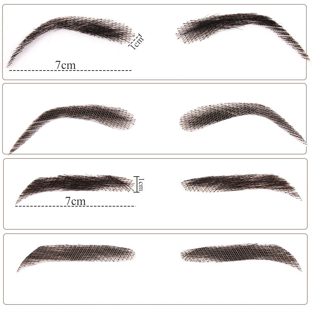 Temporary Adhesive Eyebrow Hairpieces for Natural Fuller Brows – Reusable 4D False Eyebrows for Women & Men | Thomler