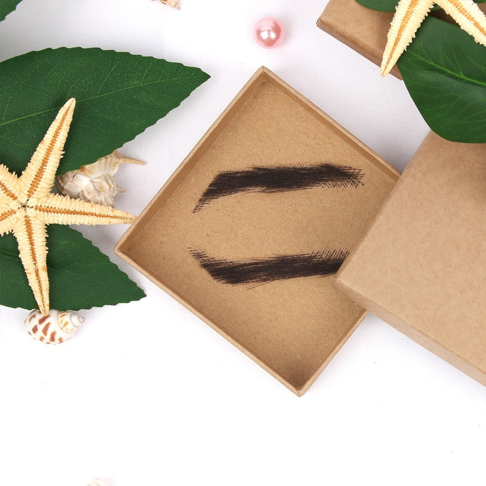 Temporary Adhesive Eyebrow Hairpieces for Natural Fuller Brows – Reusable 4D False Eyebrows for Women & Men | Thomler