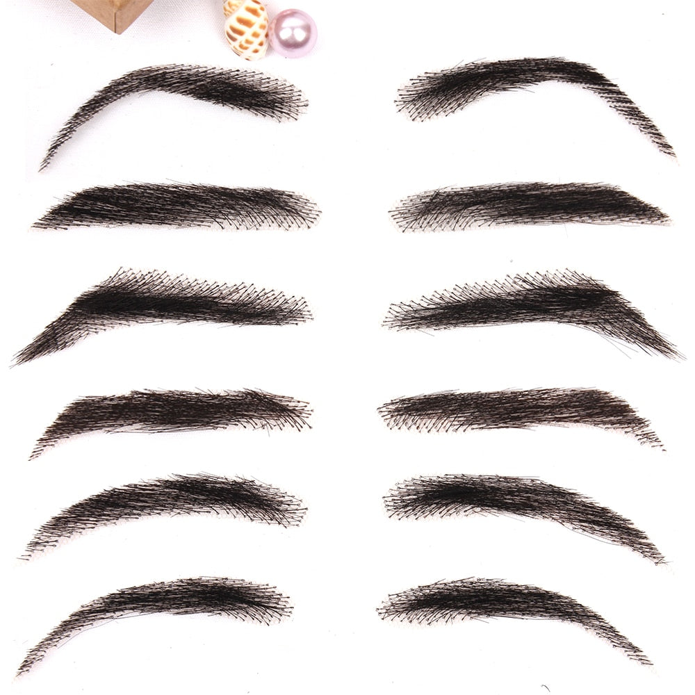 Temporary Adhesive Eyebrow Hairpieces for Natural Fuller Brows – Reusable 4D False Eyebrows for Women & Men | Thomler